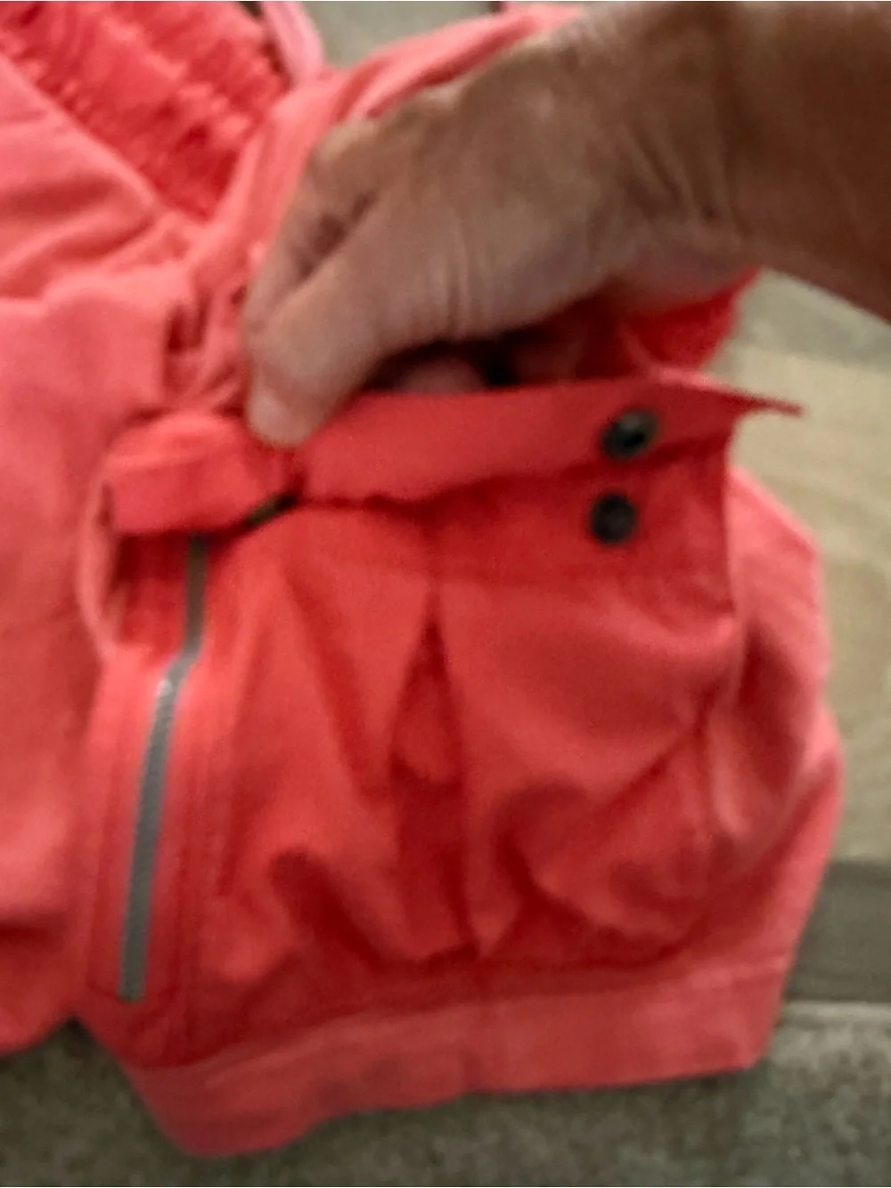 Nike Cargo Utility Shorts Men’s Small Coral Orange Cotton Drawstring